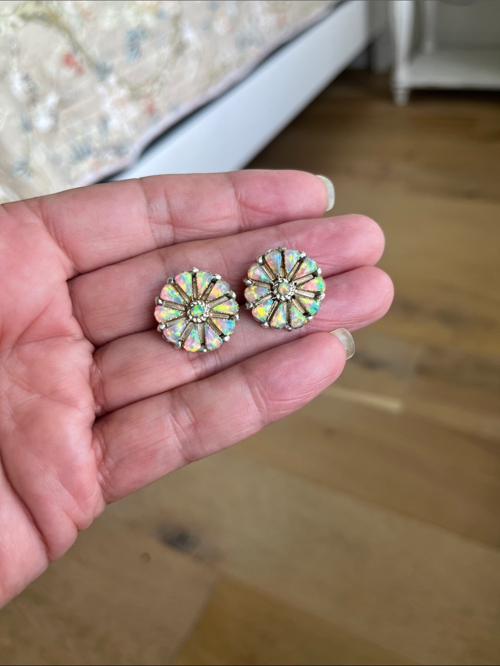 Navajo Opal Cluster Earrings